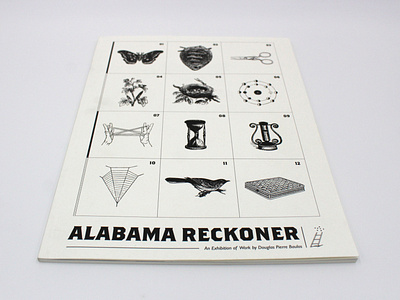 Alabama Reckoner Catalog book design graphic design illustration print typography