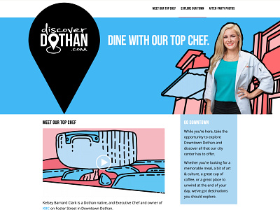 Discover Dothan animation branding design graphic design illustration webdesign