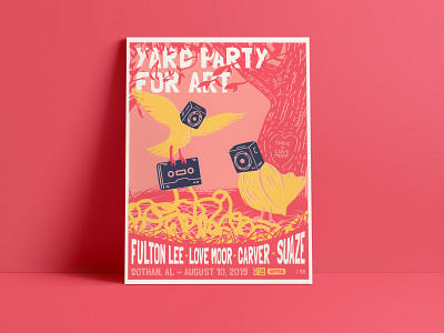 Yard Party for Art 2019 animation branding design graphic design illustration print typography