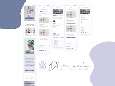 Dharma en calma figma ui ux yoga