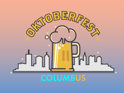 Columbus Oktoberfest beer columbus design illustration logo oktoberfest