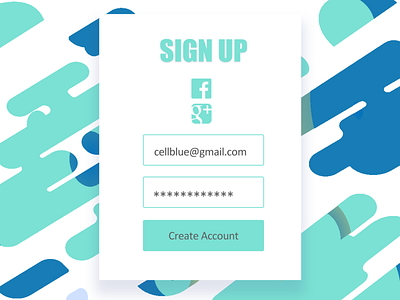 Sign up page