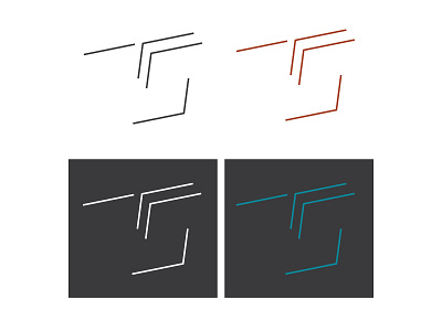 Self-Branding grid illustrator line logo minimal personal logo self branding space