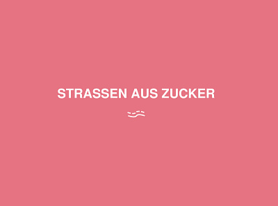 Strassen Logotype branding design logo magazine pink typography