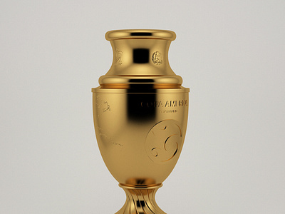 Copa America Trophy 3D model