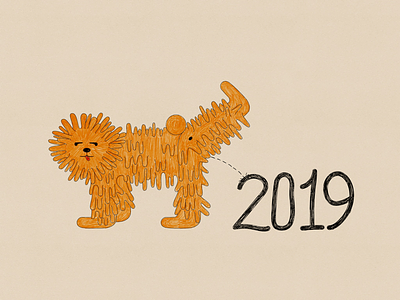Dog behaviour 2019 art cuba doodle draw graphic design happy new year havana illustration monster pencil sketch