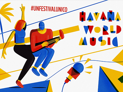 Music festival banner dance design graphic design havana music music festival tropical vector