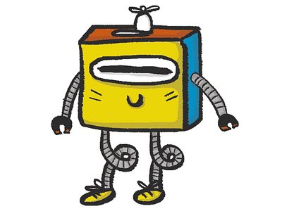 P1P2 - Prototypr's bot bot character illustration robot
