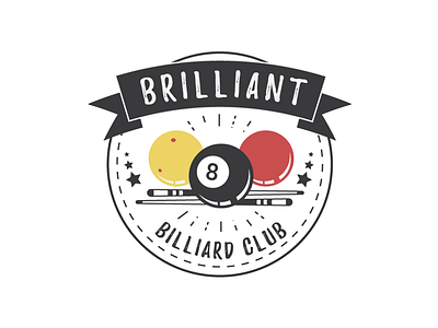 UW Bothell Billiard Club Logo billiard branding branding and identity idenity logo pool