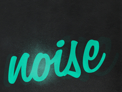 Noise texture typography