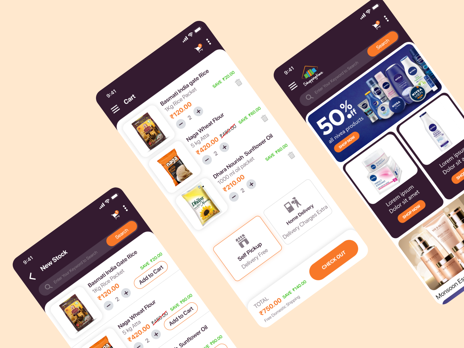 Shoppingtime by Vivek Pandian C on Dribbble