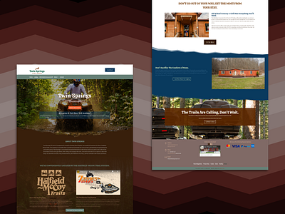 Twin Springs ATV Park Website branding photography web website website design website designer wordpress