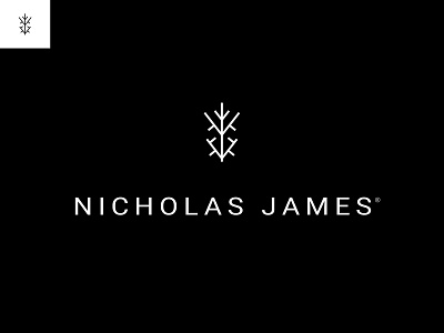 Nicholas James beauty beauty salon brand branding clean fashion logo logo design logotype minimal symbol tree tree symbol