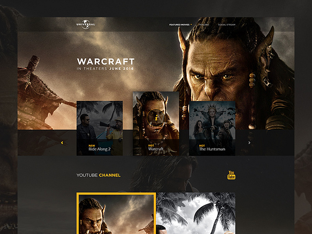 Universal Pictures Website by Kristaps Reinfelds on Dribbble