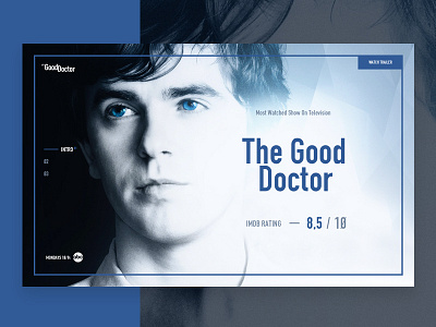 The Good Doctor abc cinema concept entertain movie web movies the good doctor website web concept web interfaces website website design