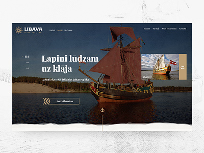 LIBAVA grunge libava sea web design web interfaces website yacht