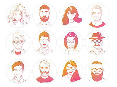 Team avatars avatar avatars design digital art digital illustration drawing graphic design illustration portrait portrait illustration