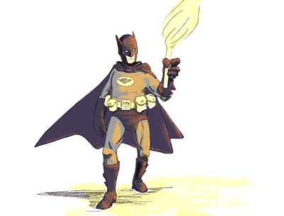 Batman batman character comic art dccomics digital art digital illustration drawing fan art hand drawn illustration procreate superhero