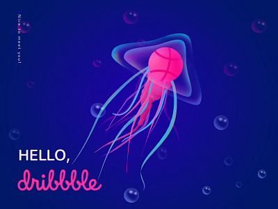 My First Shot-The Jelly Dribbble design illustration