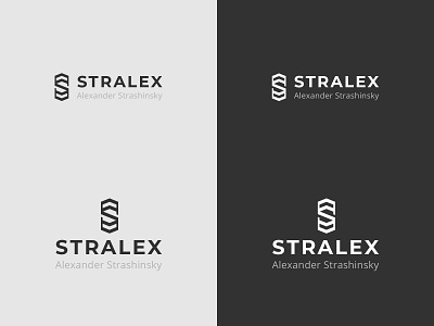 Stralex Logo identity initials logo personal brand