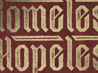 Omele Hopele pen sevenly texture typography