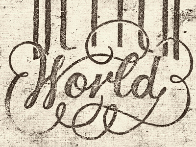 better world illustration pen ink sevenly typography