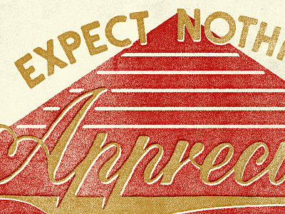 expect nothin hand lettering pen ink sevenly texture typography