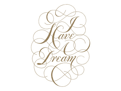 I Have A Dream hand lettering script sevenly texture typography