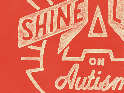 Shine hand lettering sevenly texture typography