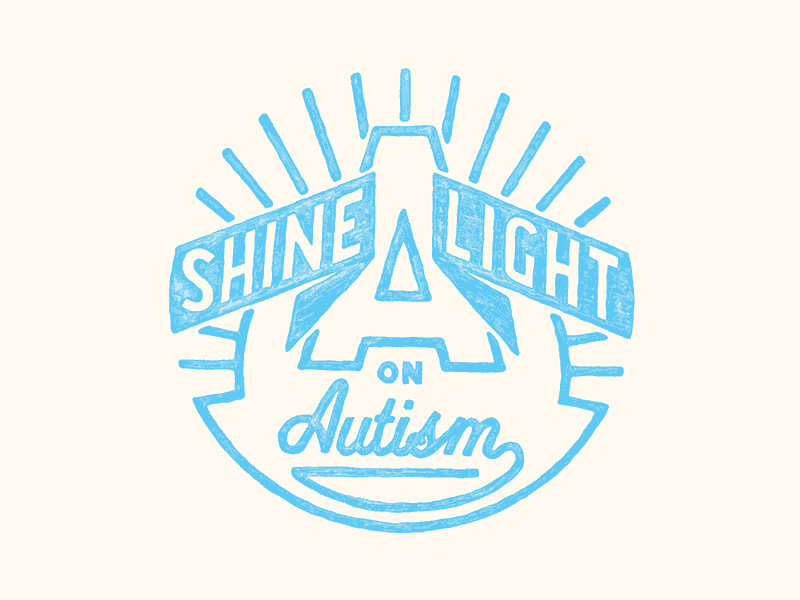 Autism Speaks animation gif hand lettering illustration sevenly typography