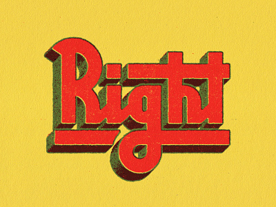 Right illustrator overlay texture transparency typography