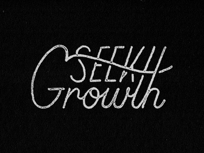 Seek Growth hand lettering lettering texture typography