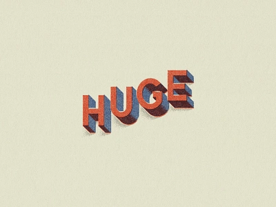 Huge lettering texture typography