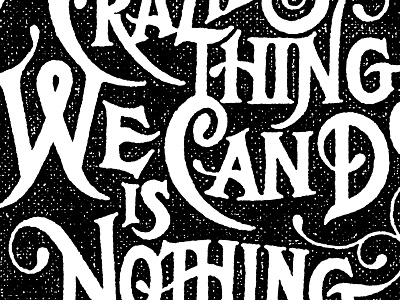 Craziest Thing charity water illustration lettering tattly tattoo texture typography