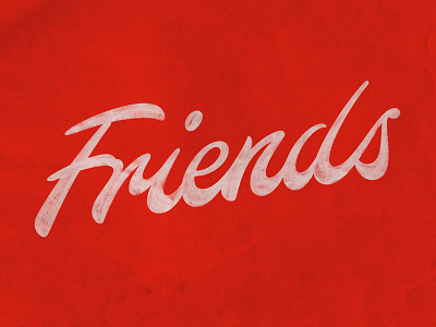 Friends brush lettering brush script hand lettering lettering script typography