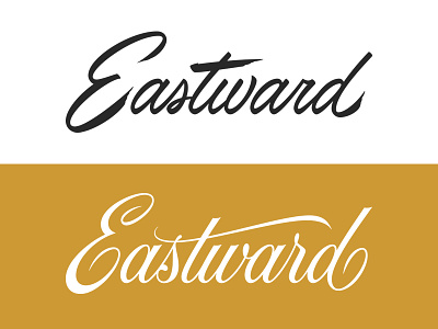 Eastward lettering logo logotype process script type typography