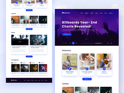 Music Player Landing Page