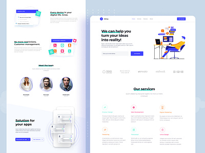 Digital Agency Landing Page Design