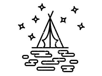 Camp - Wildside camp camping explore illustration night outside sleep tent wil wildside
