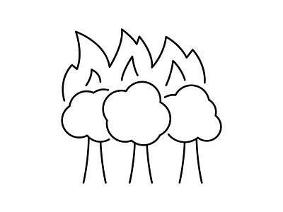 Forest Fires burning climate change cop26 death design fires flames forest global warming heat icon icon set illustration planet trees wood