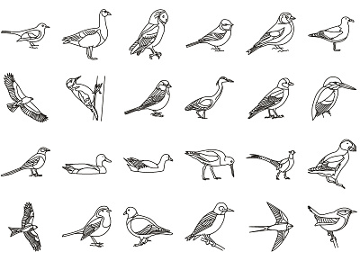 British Bird Icons