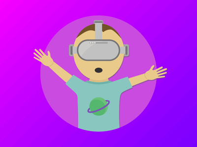 VR Guy boy icon illustration man movement tech tech design technology vr