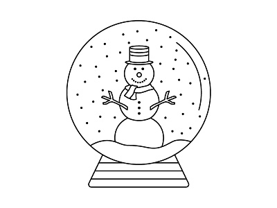 Snowglobe christmas design globe icon illustration shake it snow snowglobe snowman winter