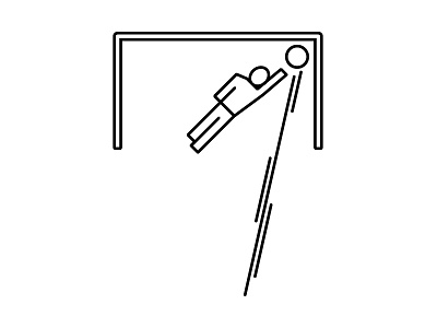 Penalty design football goal icon illustration penalty soccer
