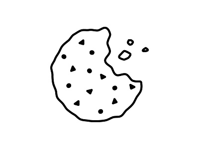 Cookie biscuit bite cookie icon