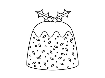 Xmas Pudding christmas design icon illustration pud pudding xmas