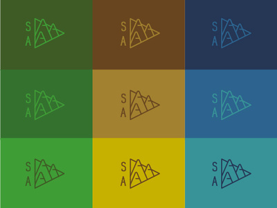 Adventure Logo Variants adventure adventure logo design letters logo mountains outline triangle