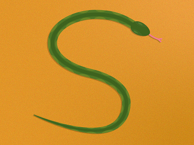36 days of type - S (Snake) 36days 36daysoftype 36daysoftype s design illustration serpent slither snake