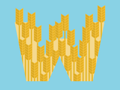 36 days of type - W (Wheat) 36daysoftype 36daysoftype w crops grain illustration wheat