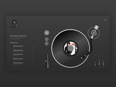 Quantum music player concept concept interace player ui ui design ux ui ux design web